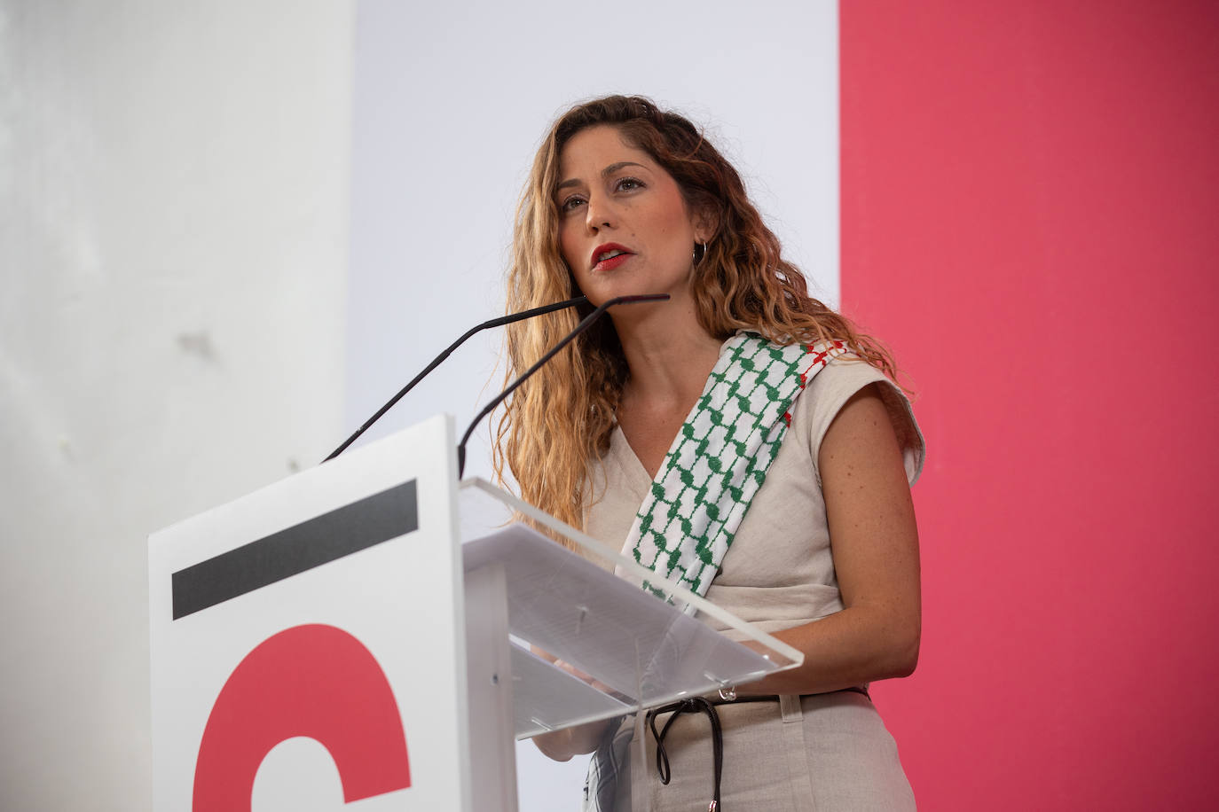 La coordinadora de Sumar, Lara Hernández.