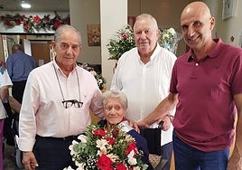 Carmen Álvarez García el pasado 14 de septiembre cumplió 105 años.