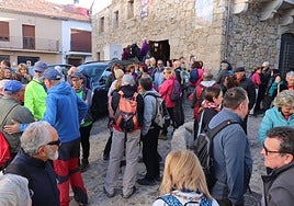 Imagen de participantes en la Ruta de la Salamanquesa celebrada en 2024 con inicio en el Museo Judío.