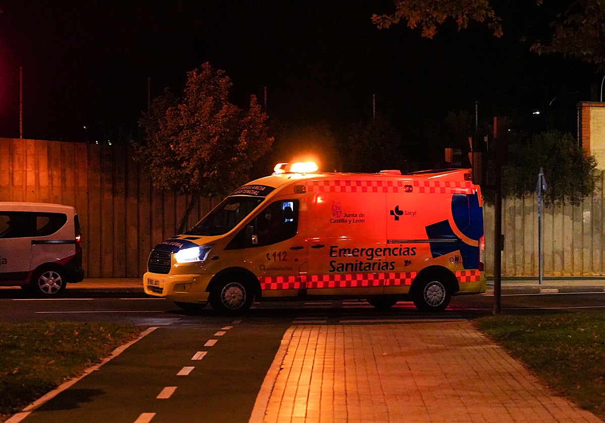 Una ambulancia de Emergencias Sanitarias-Sacyl en Salamanca.
