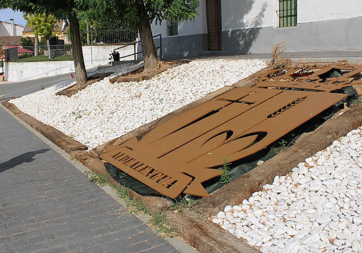 El escudo de la localidad de Aldelengua.