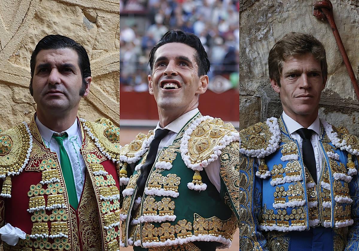 Morante de la Puebla, Alejandro Talavante y Borja Jiménez.