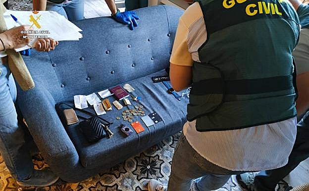 Algunos de los productos sustraídos.