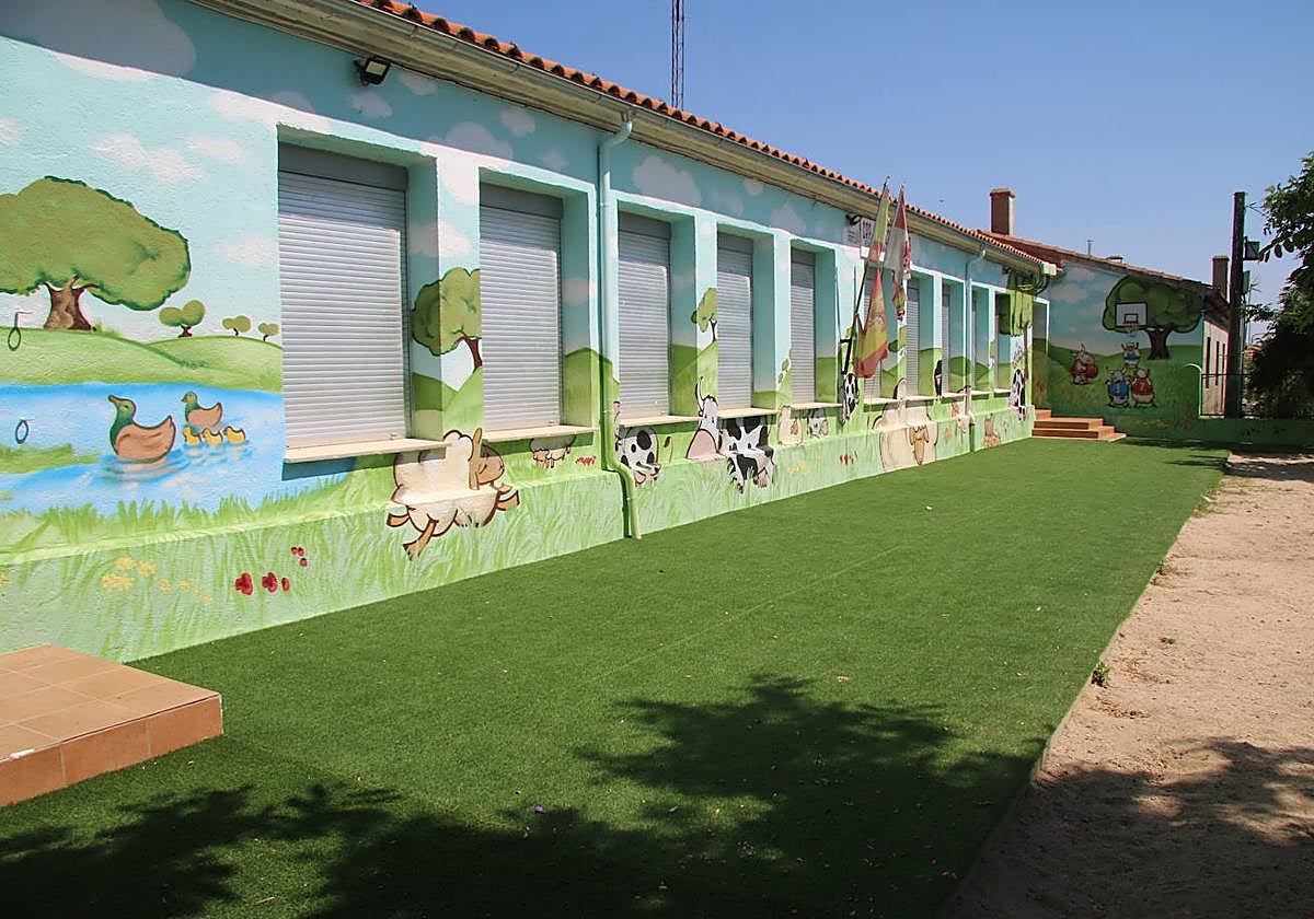 El colegio de la localidad de Vecinos.