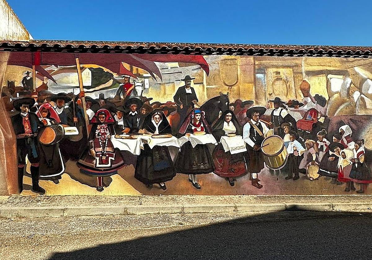 Nuevo mural en Tirados de la Vega.