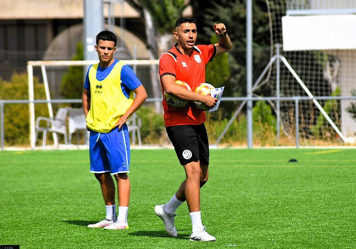 Raúl Fuentes, durante un entrenamiento.