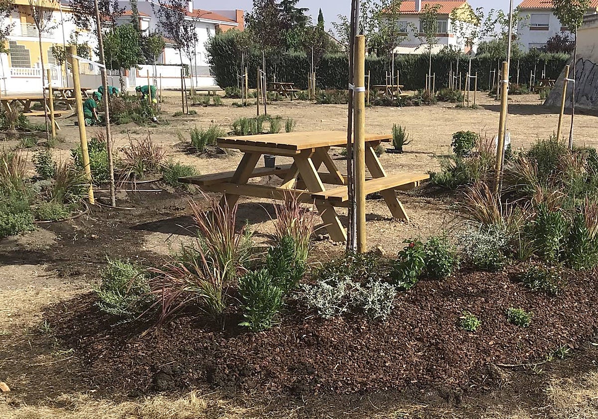 El nuevo parque de la localidad de Cabrerizos contará con 3.700 metros cuadrados para el esparcimiento.