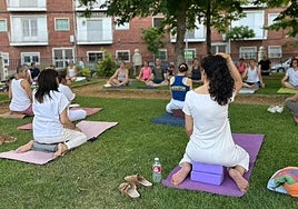 Actividad en un parque de Peñaranda.