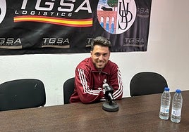 Jorge García, en la rueda de prensa de este viernes.