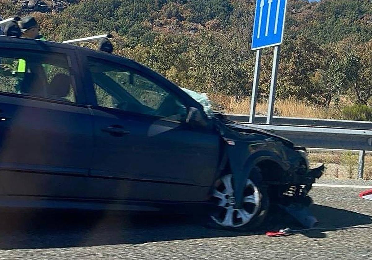 Imagen del vehículo siniestrado.