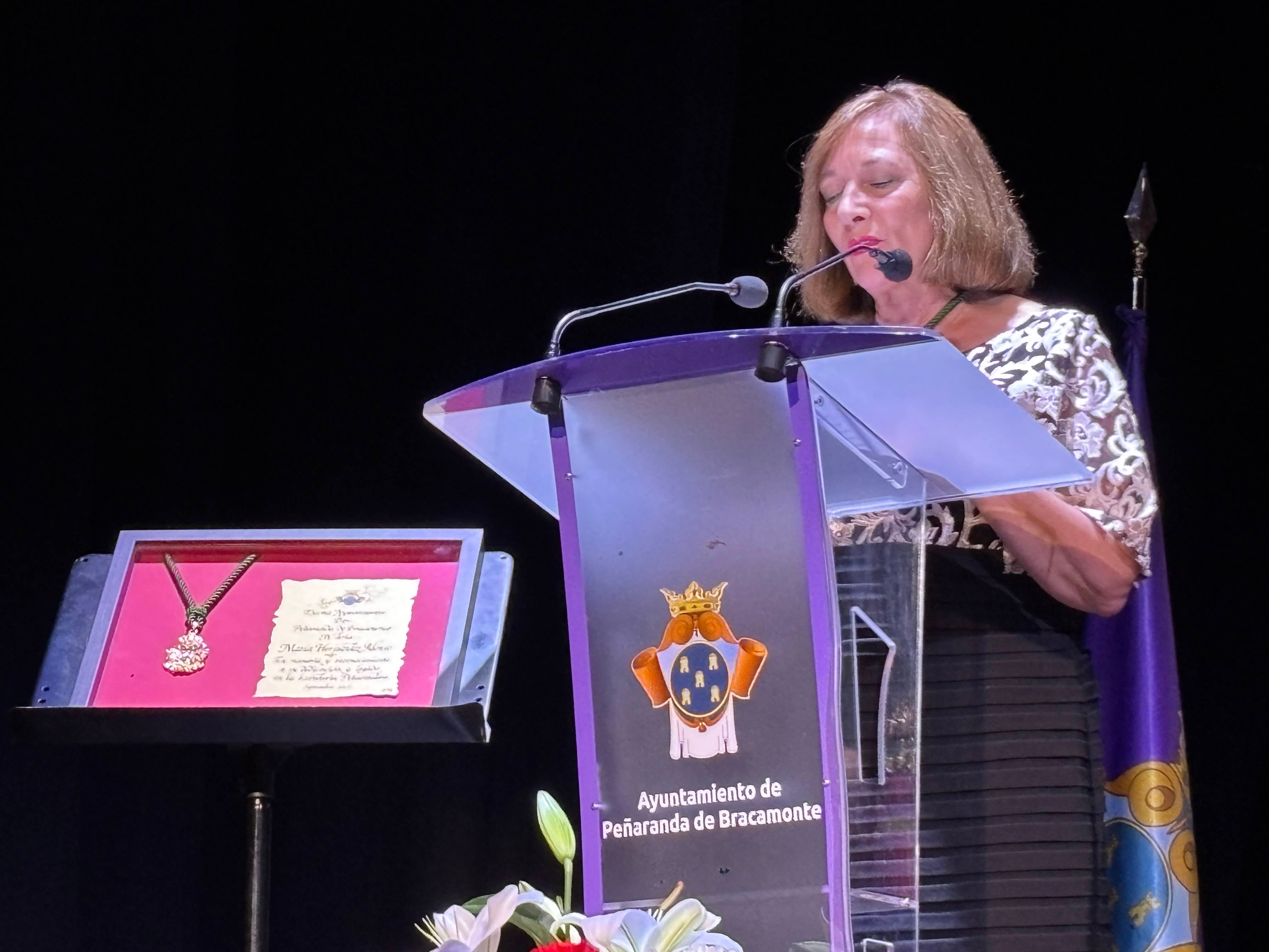 María Hernández ya es Medalla de Oro de la Ciudad de Peñaranda