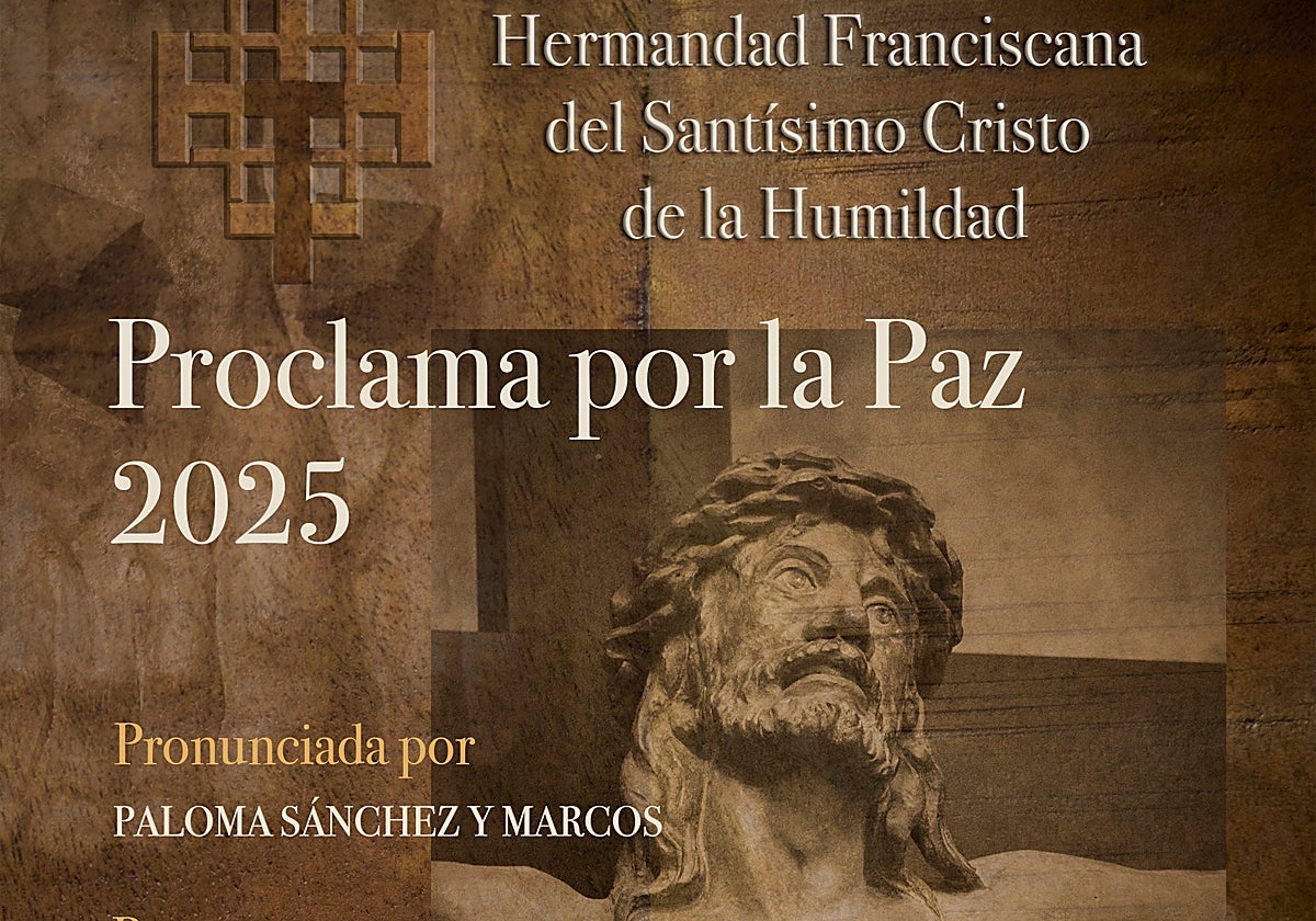 Cartel anunciador de la Hermandad Franciscana.