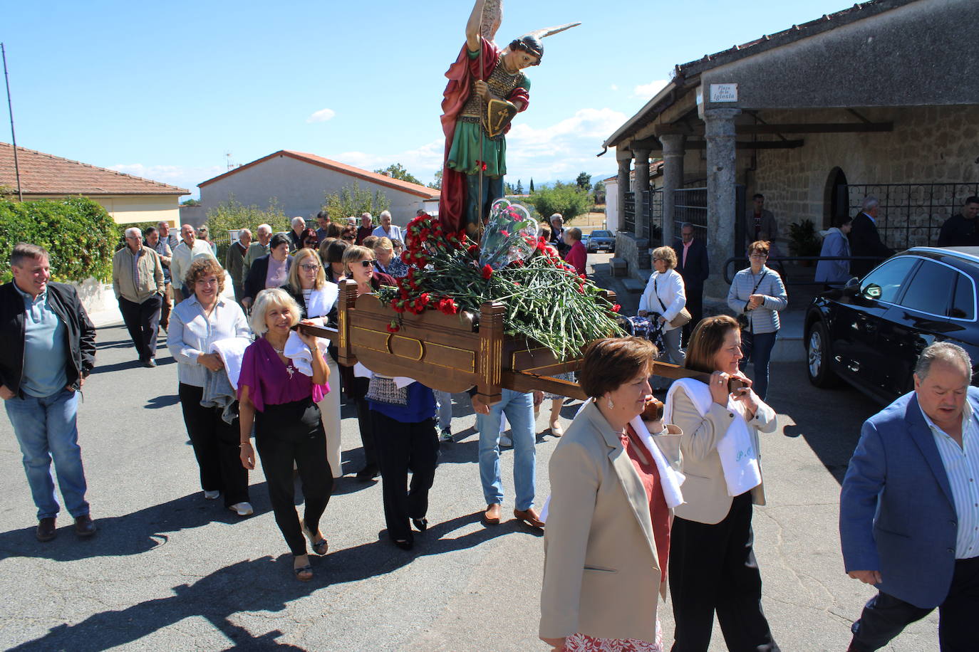 Alegre final de fiesta en San Miguel de Valero