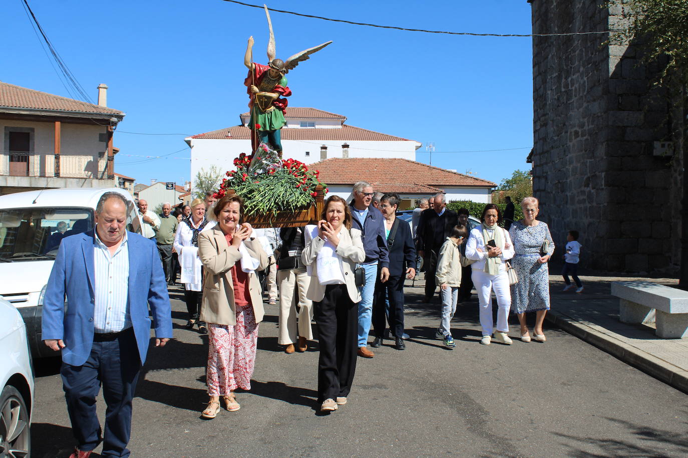 Alegre final de fiesta en San Miguel de Valero
