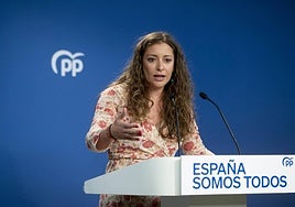 La portavoz del Grupo Popular en el Congreso, Ester Muñoz.