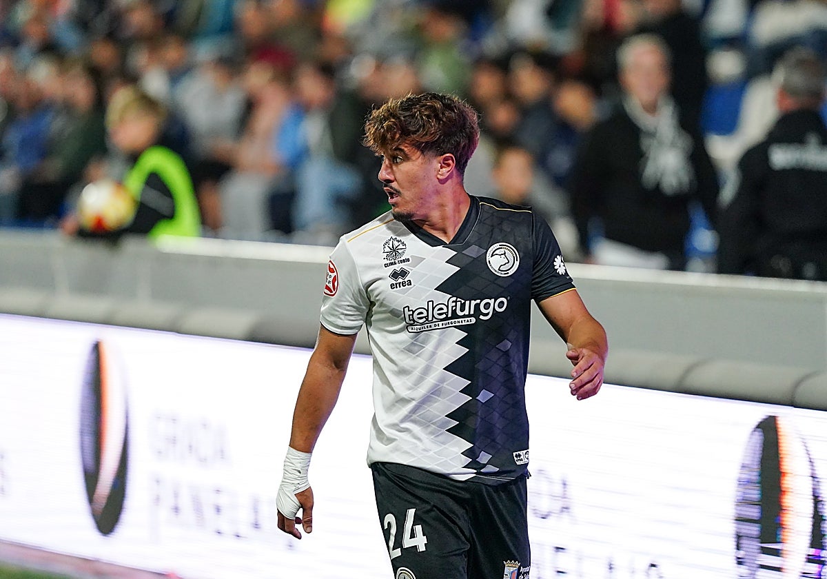 Abde, en un encuentro con Unionistas.