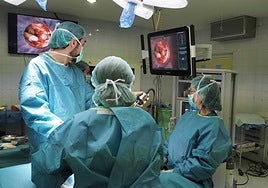 Imagen de archivo de una cirugía de Ginecología.