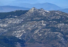 Una panorámica del paraje de la Peña Negra.