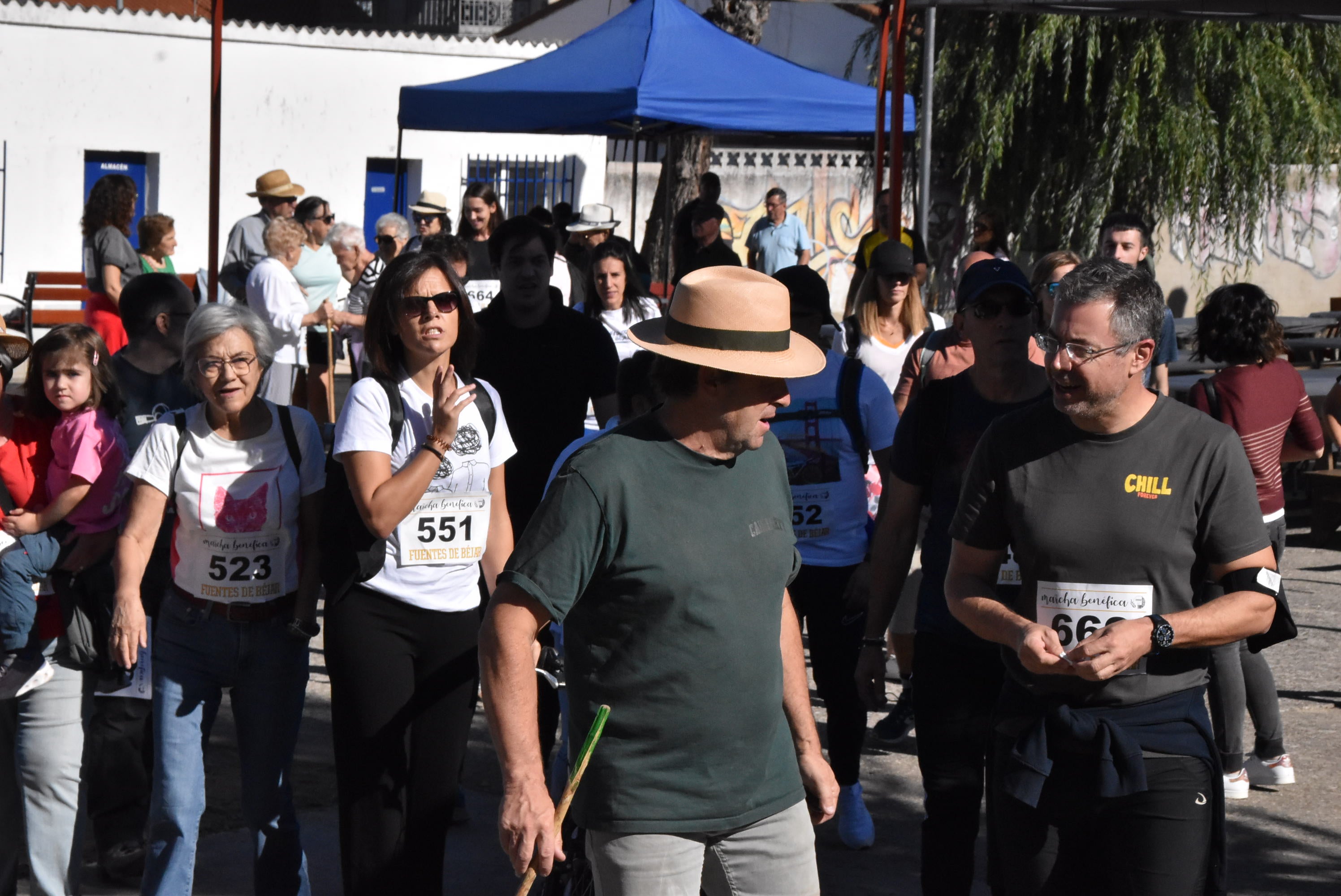 Fuentes de Béjar camina por la esclerosis múltiple