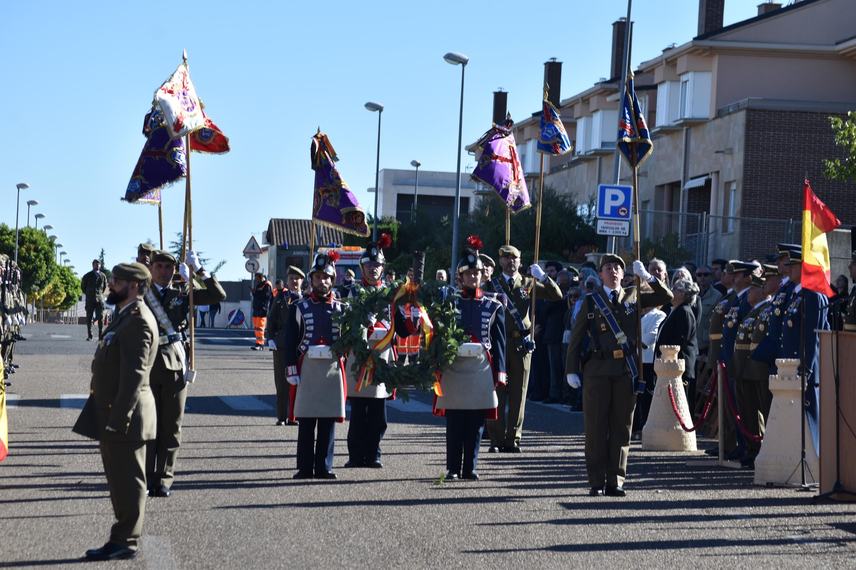 Villamayor celebra su primera Jura de Bandera civil con la participación de 104 ciudadanos
