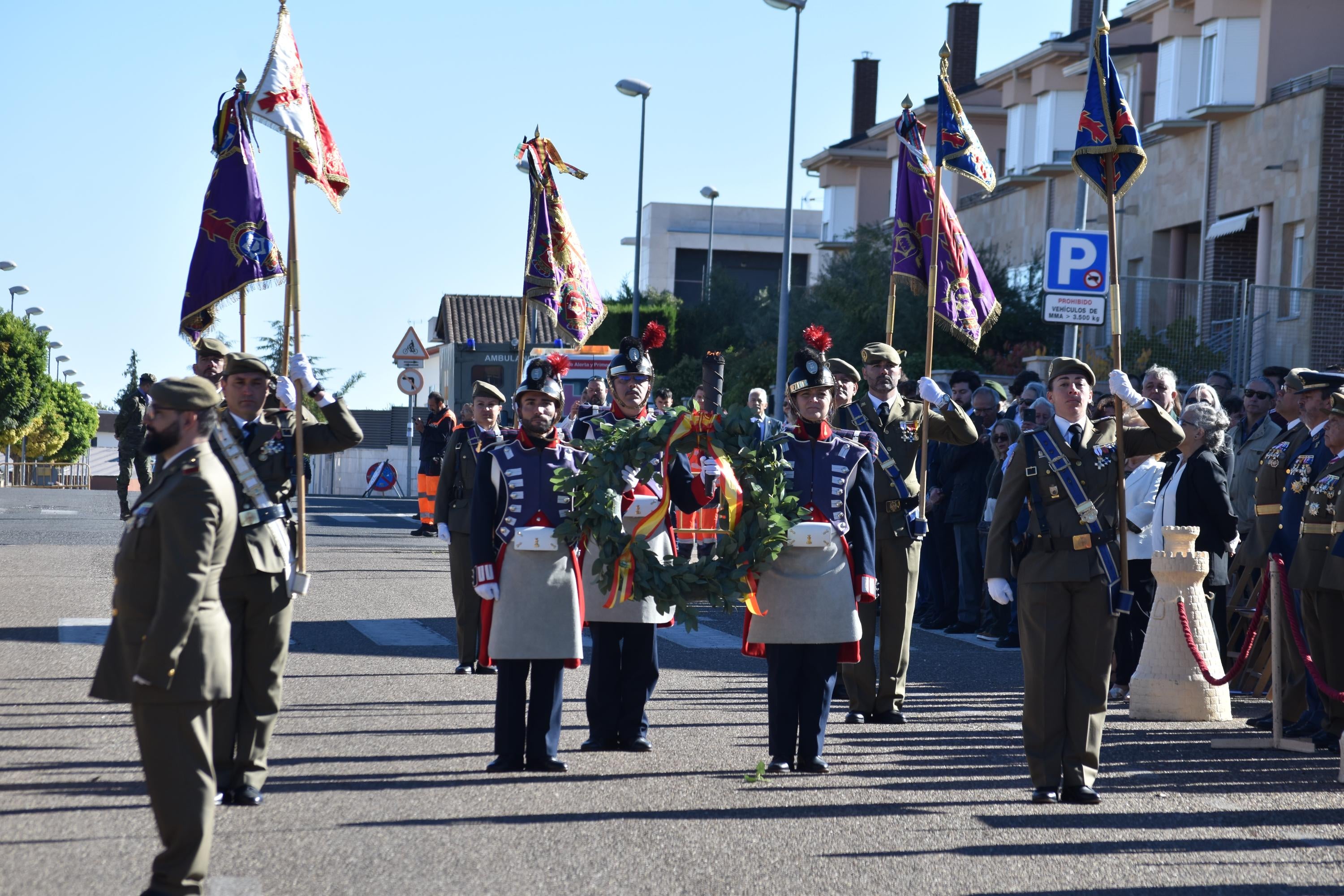 Villamayor celebra su primera Jura de Bandera civil con la participación de 104 ciudadanos