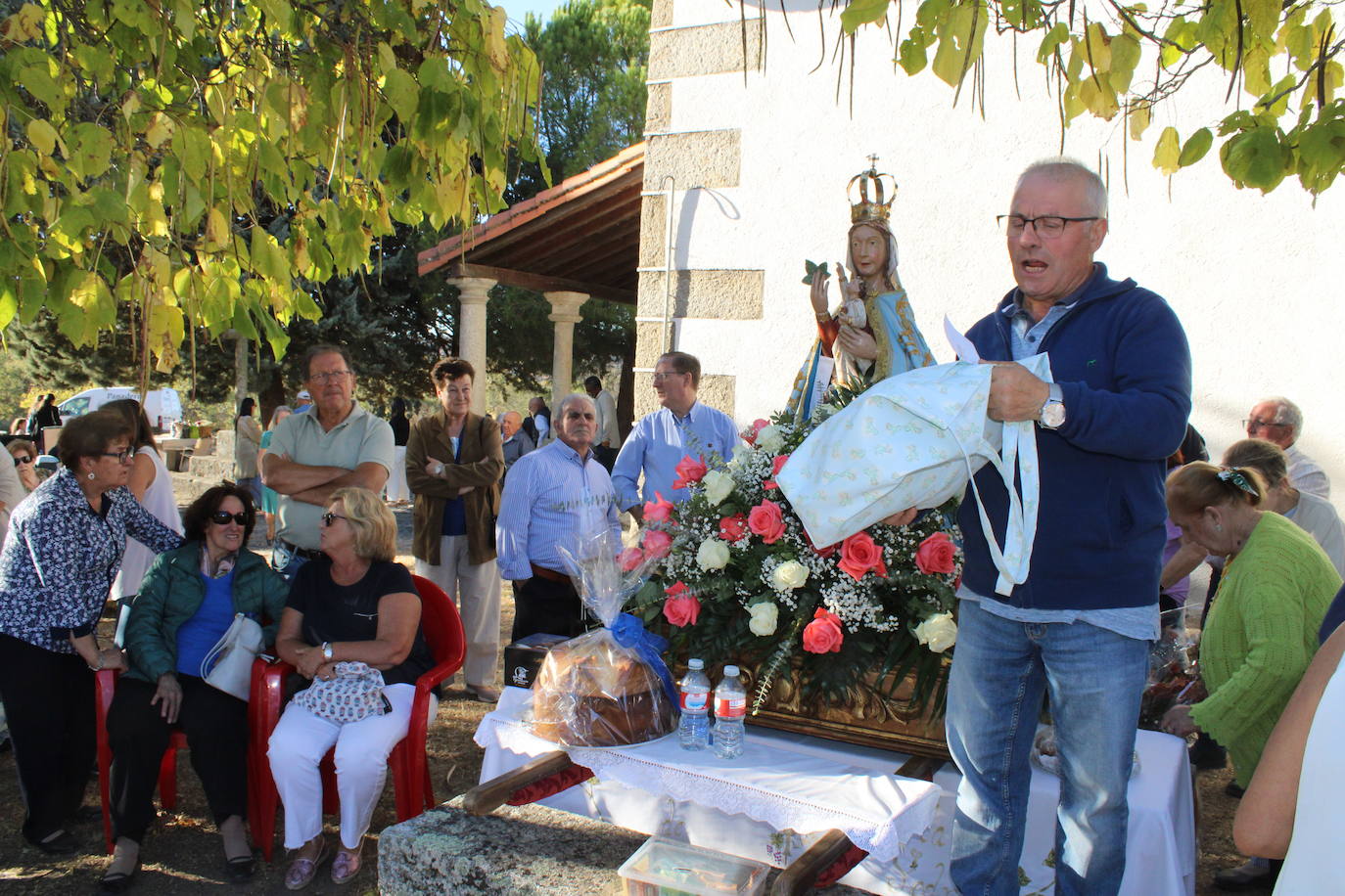Ofrendas de devoción a la Virgen de la Yedra