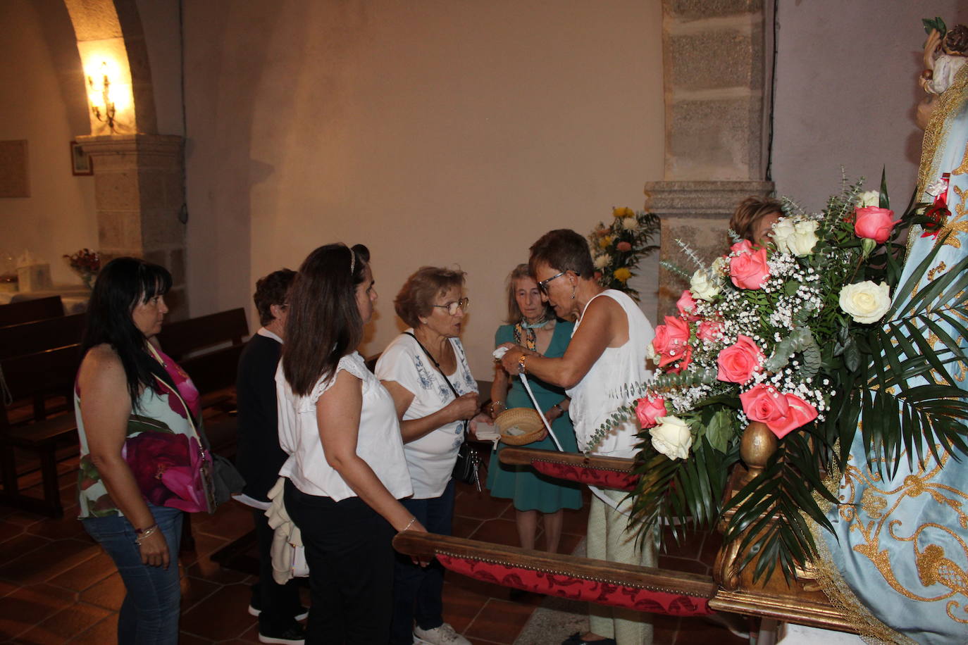 Ofrendas de devoción a la Virgen de la Yedra
