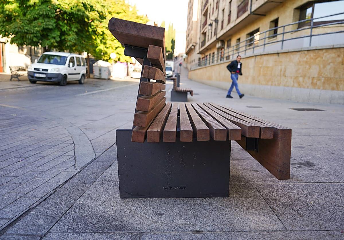 Un banco muy cómodo