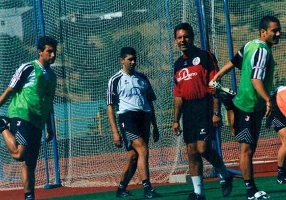 Miguel Ángel Russo, durante su etapa en la Unión Deportiva Salamanca.