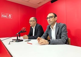 David Matute y David Serrada, en la rueda de prensa de este jueves.
