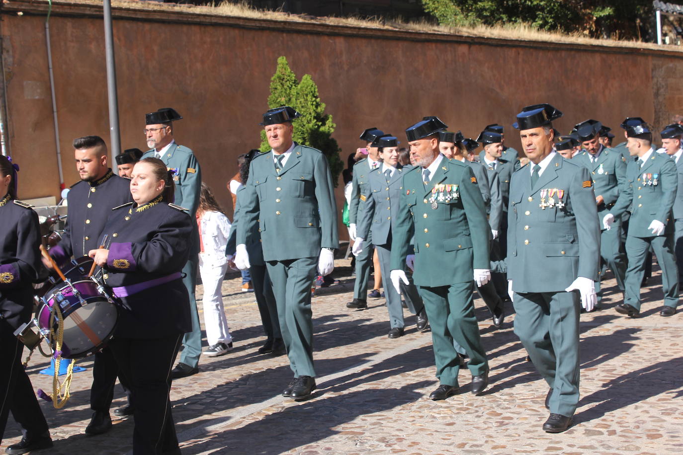 Solemnidad y fidelidad a la bandera, en los actos de la Guardia Civil de Ciudad Rodrigo