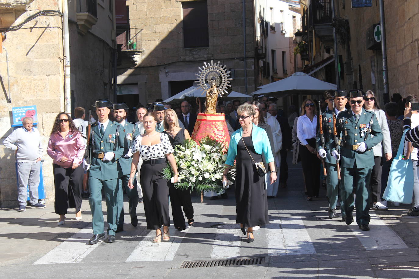 Solemnidad y fidelidad a la bandera, en los actos de la Guardia Civil de Ciudad Rodrigo