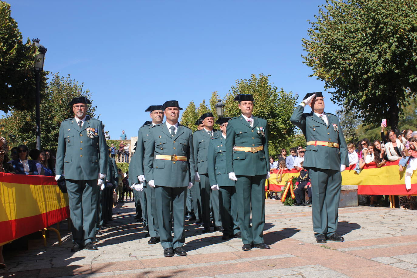 Solemnidad y fidelidad a la bandera, en los actos de la Guardia Civil de Ciudad Rodrigo