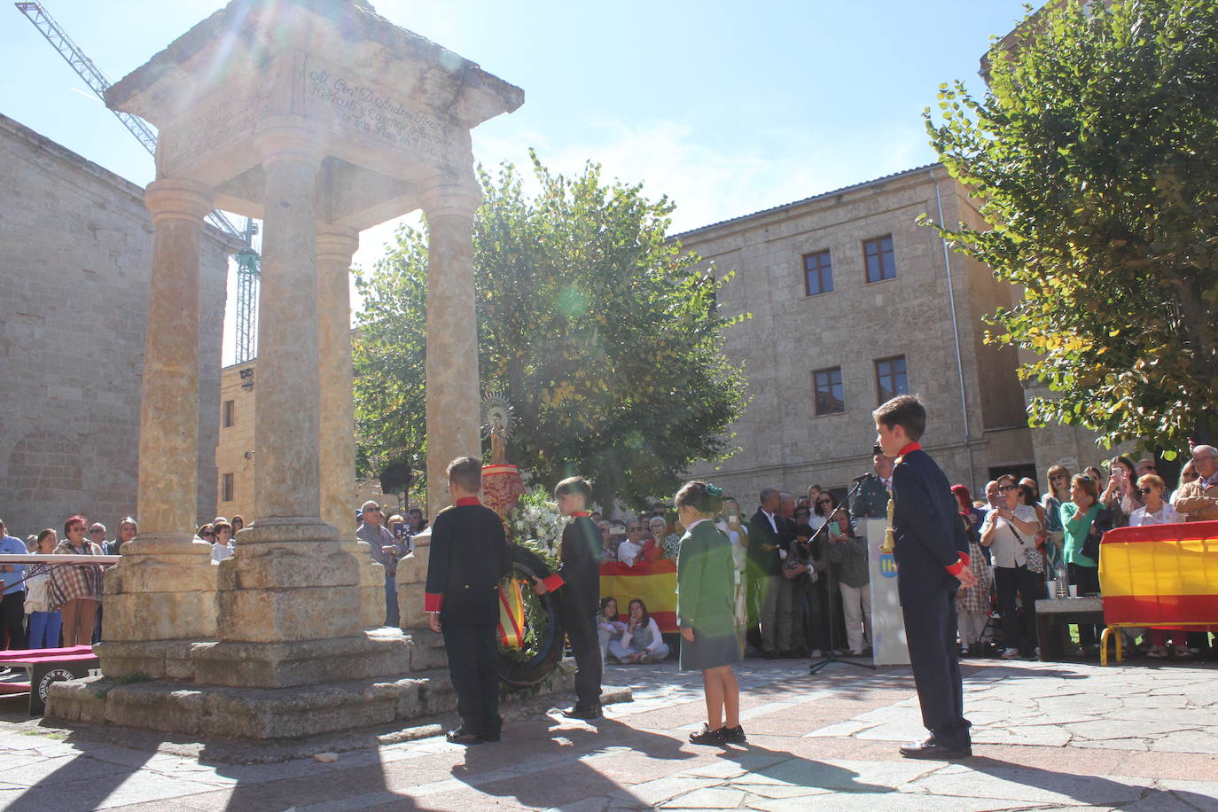 Solemnidad y fidelidad a la bandera, en los actos de la Guardia Civil de Ciudad Rodrigo