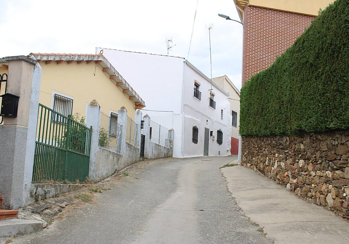 La calle Portugal de Cespedosa de Tormes, donde ocurrieron los hechos.