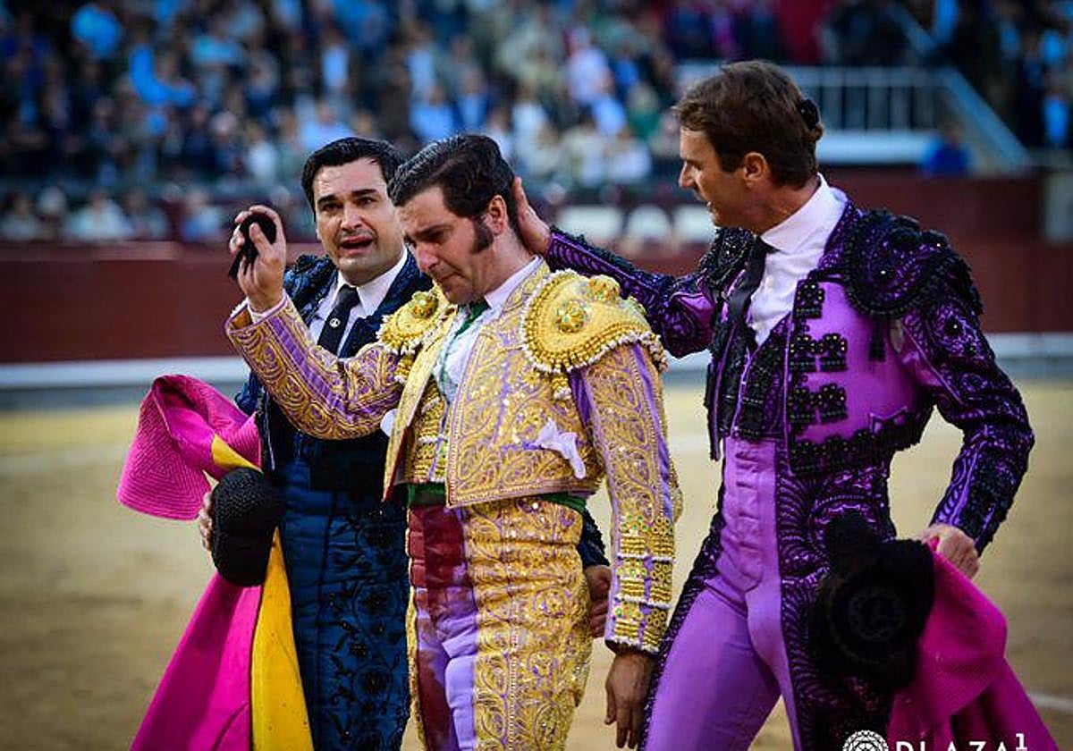 Morante de la Puebla, tras cortarse la coleta en Las Ventas.