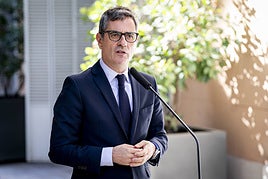 El ministro de Presidencia, Justicia y Relaciones con las Cortes, Félix Bolaños.