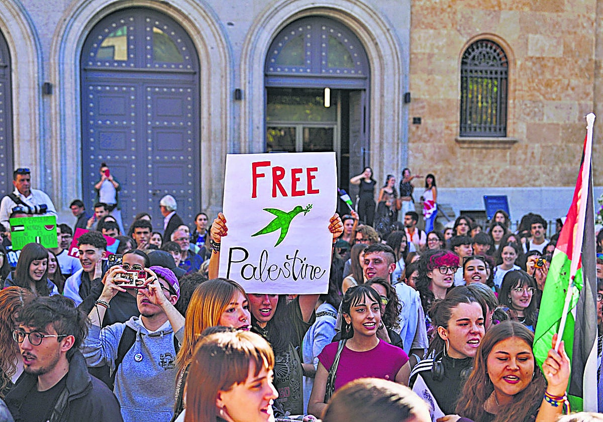 Huelga y manifestación de estudiantes en apoyo a Palestina del pasado 2 de octubre.