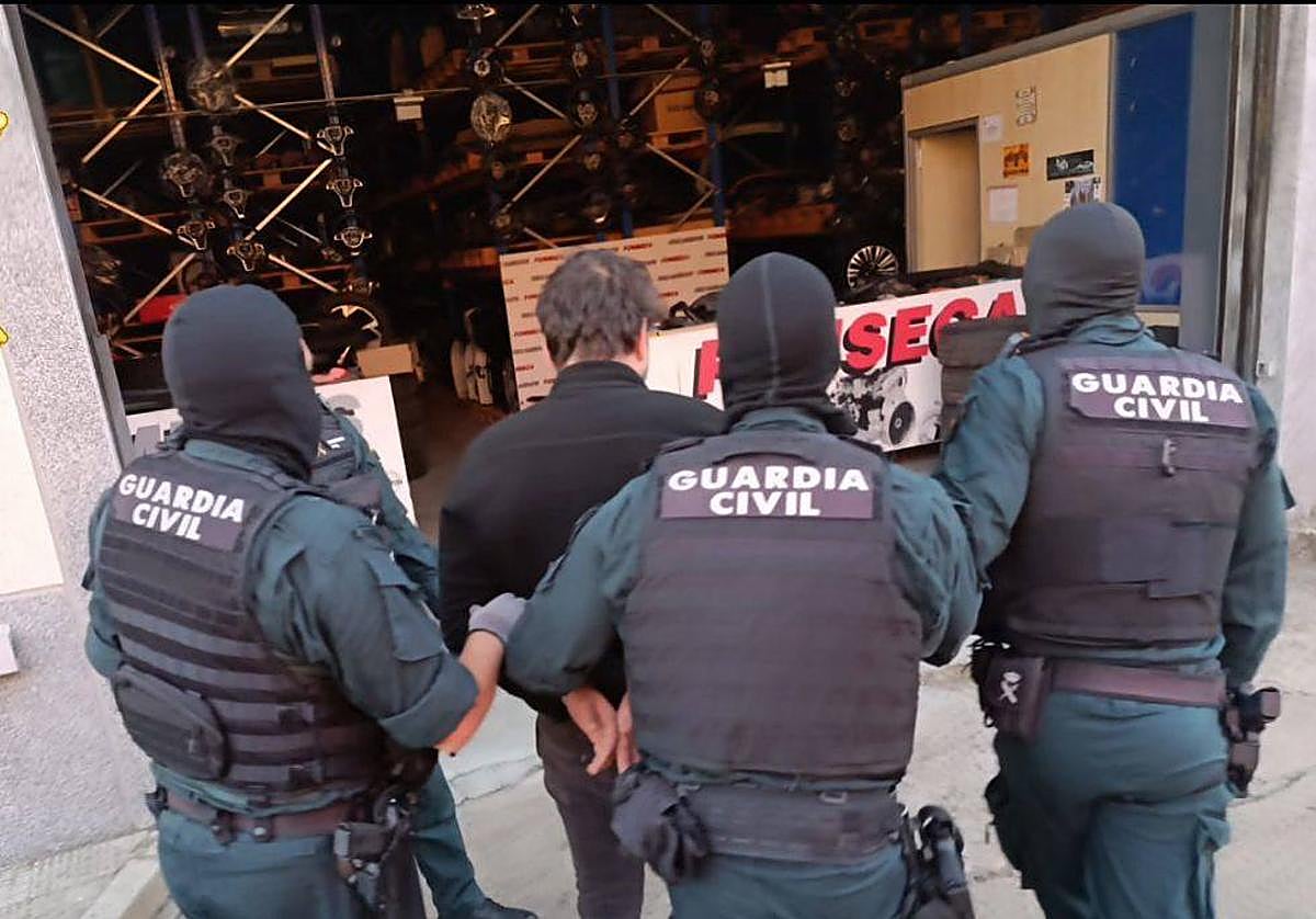 Momento de la detención.