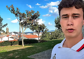 Jorge Rey durante la publicación de su último vídeo.