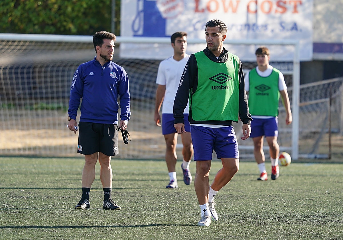 Dani Hernández durante la sesión de tabajo de ayer en El Tori