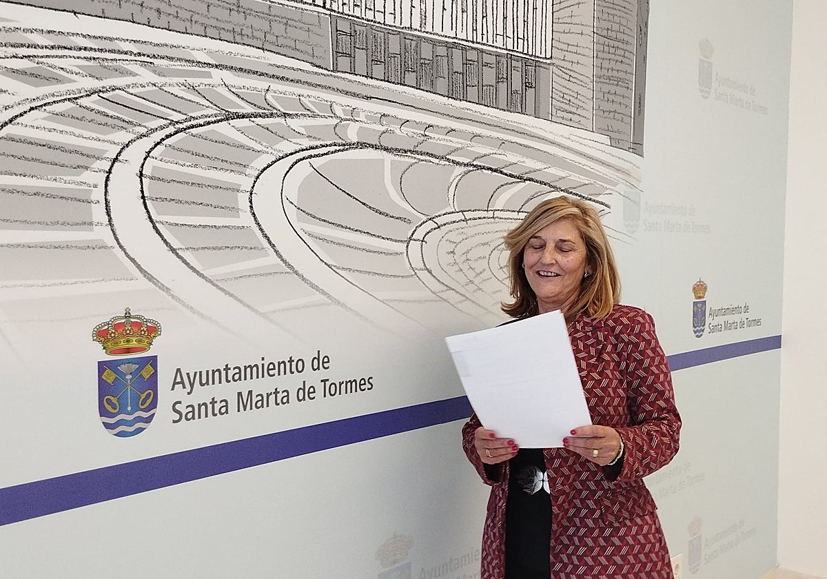 La concejala de Educación de Santa Marta de Tormes, Juani Rubio.