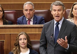 El presidente del PP, Alberto Núñez Feijóo.