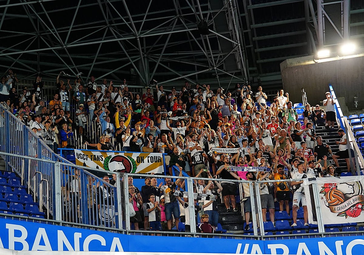Seguidores de Unionistas en Riazor.