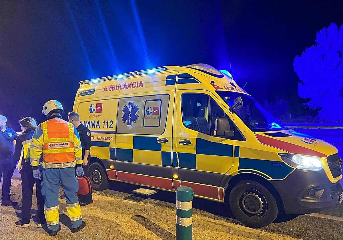 Una ambulancia de Emergencias 112 de la Comunidad de Madrid.