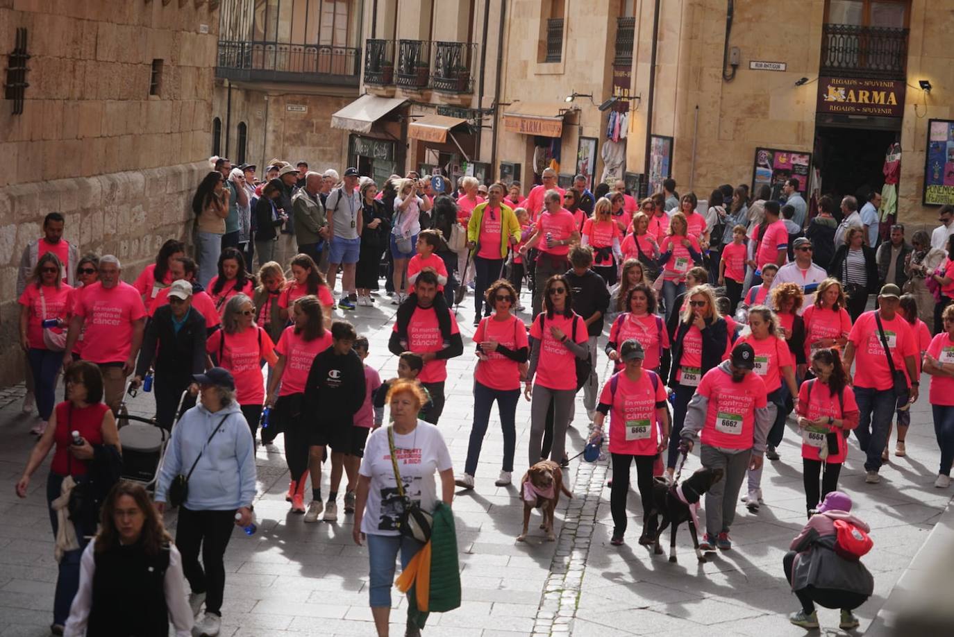 Salamanca &#039;se tiñe&#039; de rosa por el cáncer