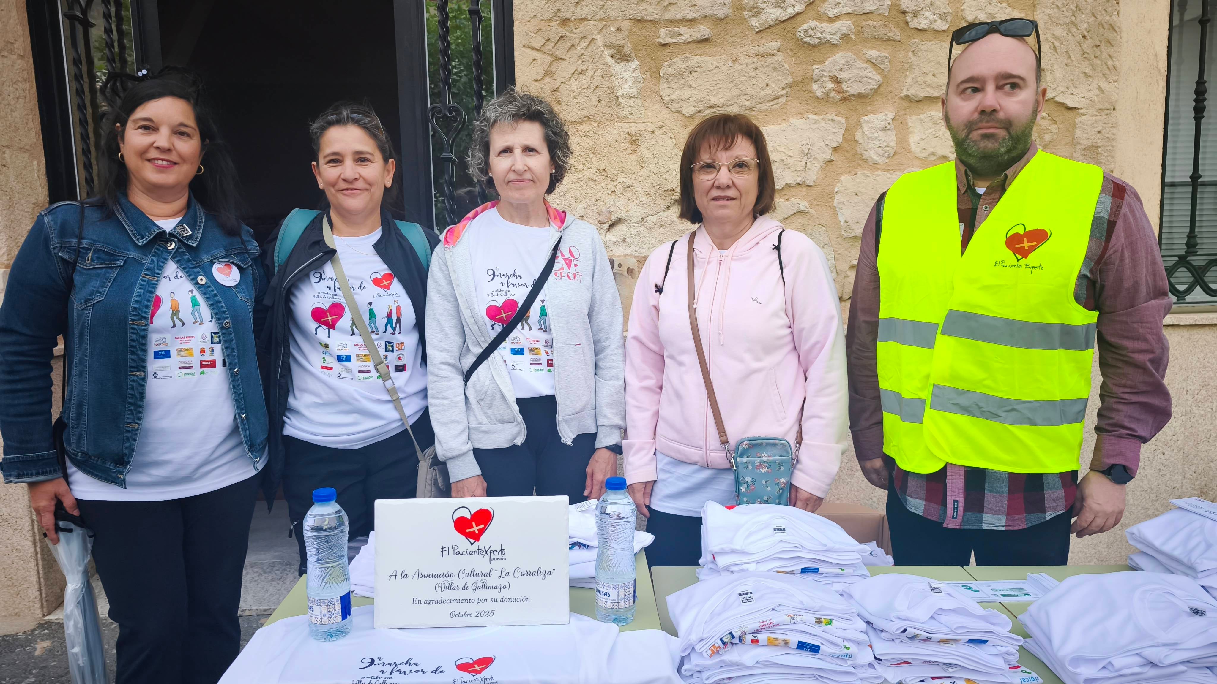 Pasos solidarios a favor del PacienteXperto desde Villar de Gallimazo