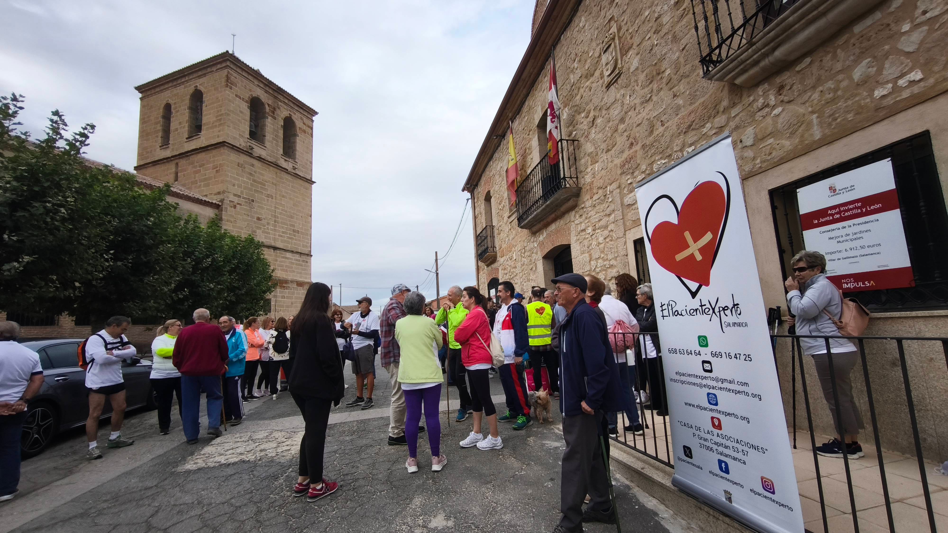 Pasos solidarios a favor del PacienteXperto desde Villar de Gallimazo