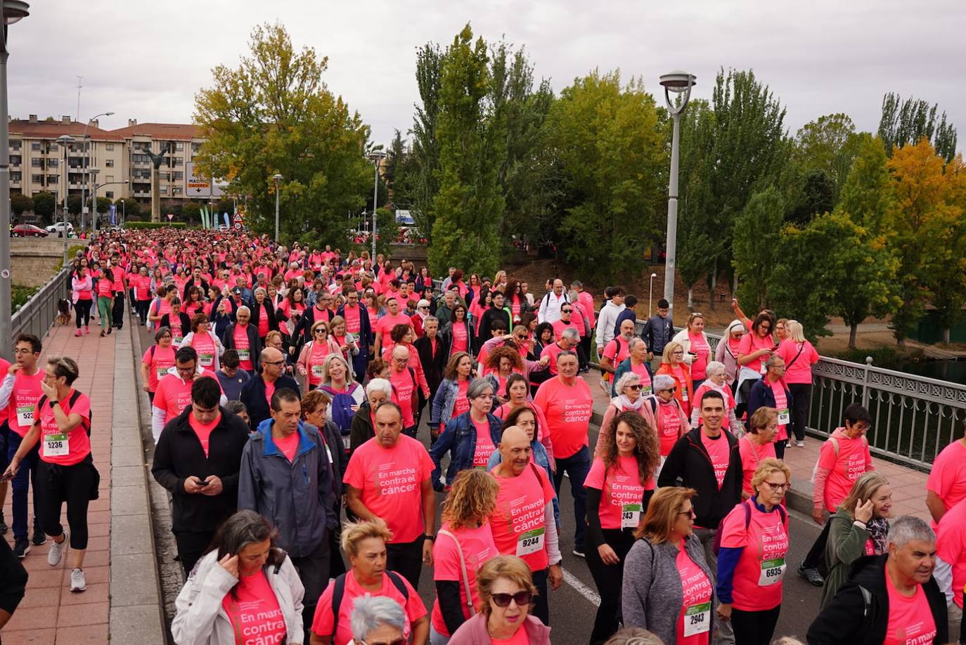 Salamanca &#039;se tiñe&#039; de rosa por el cáncer