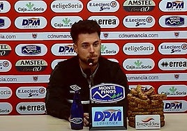 Jorge García, en la sala de prensa de Los Pajaritos.